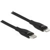DELOCK Daten und Ladekabel USB-C zu Lightning schwarz 1m MFi