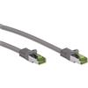 Goobay Cavo patch RJ45 con cavo grezzo CAT 8.1 S/FTP, grigio, 20 m - conduttore in rame, guaina del cavo LSZH priva di alogeni, connettore RJ45 (CAT 6A)