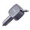 Anker Caricabatterie auto Anker Nano 75W, USB-C 45W + porta USB-C 30W, Nero, cavo retrattile 75 cm