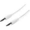 StarTech.com Cavo audio stereo slim da 3,5 mm bianco 2 m, M/M