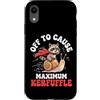 Confusione Divertente Meme Sarcastico Custodia per iPhone XR Off To Cause Maximum Kerfuffle