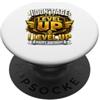 Level Up Birthday Co. I Don't Age I Level Up Compleanno Divertente Stile Giocatore Compleanno. PopSockets PopGrip Adesivo