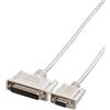 ROLINE 1.8m, DB9 F - DB25 M cavo seriale Grigio 1,8 m