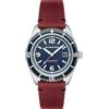 Spinnaker Mens 43mm Fleuss Automatic Prussian Blue Watch with Genuine Leather Strap SP-5055-08