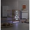 Azzurra Design Lettino Glam Lux Con Tessile Glam Naturale-Bianco