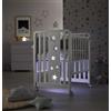 Azzurra Design Lettino Glam Lux Con Tessile Glam Bianco