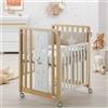 Azzurra Design Lettino Azzurra Design Glam 9ni1 Stelle Bianco Naturale
