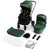 Kidnort Passeggino 2in1 Isbjörn - Green