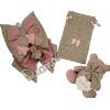 BabyChic Set fiocco nascita Rosa con Sacchetto e Orsetto
