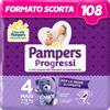 Pampers Progressi Pentapack - Taglia 4