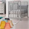 Azzurra Design Lettino Glam Grigio con Piumone Glammy