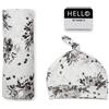 Lulujo Baby Set Hello World Lulujo Baby Black Floral