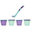 Kiokids Set Cucchiaio con Barattoli - Azzurro