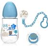 Kiokids Set Biberon, Ciuccio e Clip - Azzurro