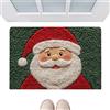 Patifirst Tappeti Da Bagno Natalizi Per Bagno - Tappetino Natale Babbo Natale 80x50 Cm | Tappeto Da Lavabile - Decorazione Per La Casa E Per Le Feste Per Camera, Cucina, Appartamento, Soggiorno