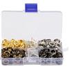 Hilitand Set di anelli passacavo con occhiello in ottone da 140 set con feritoie di fissaggio per abiti artigianali in pelle Accessori da cucire 8mm