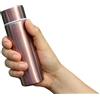 eaacaa Bottiglia d'acqua in acciaio inox, bottiglia per bevande calde, tazza da viaggio, mini bottiglia di caffè carina, piccola capacità portatile, bottiglia d'acqua isolata, 150 ml (rosa)