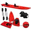 Big Mama Kayak kayak componibile Split 2 Big Mama kayak, canoa biposto modulare, si monta in 30 secondi ( rosso)