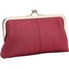 Generic Kiss Lock Portamonete da donna, portafoglio con chiusura a bacio, portafoglio da donna con ciondolo a forma di foglia con cerniera, portamonete con tasca con cerniera, vintage, portamonete con