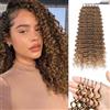 Renyarch Miracle Deep Wave Mini Knots Crochet Human Hair Bundles for Black Women 18 Pollici Crochet Human 125g 100c 27# Water Wave Wet and Wavy Invisible Knotless Curly Extensions