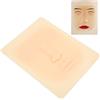 Brrnoo Pelle Pratica Microblading 4D Silicone Trucco Permanente Pelle da Allenamento per Sopracciglia Eyeliner per Labbra, Pelle Pratica Viso Microblading Sopracciglia Eye Lip Silicone Pelle Sintetica Spessa