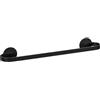 Wenko Turbo-Loc® UNO Bivio - Asta per asciugamani da bagno, 40 cm, in alluminio, fissaggio senza foratura, colore: Nero
