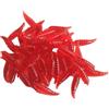 Qkbuza Verme da pesca, kit verme da pesca per spigola - Esche artificiali da da 50 pezzi | Esche da realistiche per acqua, testa di serpente, trota, persico sole, acqua salata