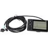 Vistreck Misuratore di Controllo Strumento LCD per Mountain Bike a Ciclo Elettrico per Scooter - Display Facile da Installare e Resistente Alla Pioggia ((36 V/48 V 250 W/350 W))