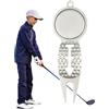 Generisch Strumento di riparazione per divot da golf, marcatore per palline da golf con strumento di riparazione divot in lega di zinco, accessorio da golf portatile antiruggine con impugnatura antiscivolo per