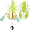 Lylithuif Simulazione artificiale Aragosta grande Aragosta Esca Esca Pesca a traina d'altura Attrezzatura da pesca Materiale PVC 3 colori Riutilizzabile Movimento realistico Tutte le acque (Rossa)