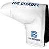Team Golf NCAA Citadel Military Tour Blade Putter Cover (bianco), adatta alla maggior parte dei putter a lama, Scotty Cameron, Taylormade, Odyssey, Titleist, Ping, Callaway