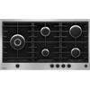 De Dietrich DPE4929XF, Piano cottura a gas Platinum, Inox/black