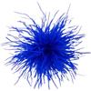 SYSUII Spilla con piume naturali per donna - Spilla in piuma - Accessorio per abito - Fascinators, costumi, decorazioni, matrimoni, feste, festival - Blu scuro