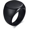 Banemi Ring Man Anelli Donna Anello Semplice in Tinta Unita Anelli Uomo Acciaio Inossidabile Regalo per papà Compleanno Gioielli Uomo