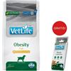 FARMINA Vet Life Obesity Fish alimento per cani adulti 2 kg + FARMINA Vet Life Dental Treat Obesity Medium/Maxi 100 g (7 pezzi) GRATIS!