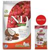 FARMINA N&D Quinoa Dog Skin & Coat Adult Mini aringa, cocco 2,5 kg (aringa e cocco) + FARMINA N&D Quinoa Dental Treat Skin Coat Herring Mini 60 g (7 pezzi) GRATIS!