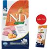 FARMINA N&D Pumpkin Lamb & Blueberry Adult Medium & Maxi 2,5 kg + FARMINA N&D Pumpkin Dental Treat Lamb & Blueberry Medium/Maxi 100 g (7 pezzi) GRATIS!
