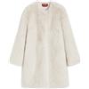 Max Mara Studio Cappotto in tessuto effetto faux fur
