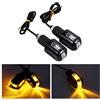 Jadeshay Indicatori di Direzione Per Moto, 1 Paio di Indicatori di Direzione Per Moto da 7/8 Pollici Indicatore di Direzione a 6 LED con Luce Ambra