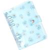 PATIKIL A6 Copertina per Raccoglitore Trasparente con Fiori PVC Morbido Blu