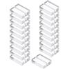 PATIKIL Segnaposto Biglietto Porta 20pz 1,2 Acrilico Tavolo Cartello Porta Tavolo Numero Porta Nome Biglietto Supporti per Menu Espositore Matrimonio Cerimonia Decorazioni Trasparente