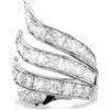 SWAROVSKI ANELLO COCKTAIL VIENNA, CIGNO, PLACCATO RODIO, BIANCO 55-60