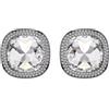 SWAROVSKI ORECCHINI A CLIP UNA ANGELIC, TAGLIO CUSHION, PLACCATO RUTENIO,5751325