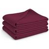 Glart Set di 3 coperte in pile G3B, 130x160 cm, 200 g/m², bordeaux