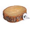 Tnfeeon Piattaforma in Legno, Supporto Rotondo per Pappagalli, Diametro 5-7cm x 1cm per Parrocchetto e Cockatiel