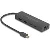 DeLOCK 64110 hub di interfaccia USB 3.2 Gen 2 (3.1 Gen 2) Type-C 10000 Mbit/s Nero