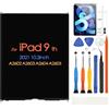 ARSSLY Per iPad 9 A2602 A2603 A2604 A2605 LCD Schermo per iPad 2021 10,2 Display Matrix Schermo Sostituzione Parti di Riparazione con Protezione Vetro Temperato(non touch digitizer)