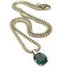 Collana da donna Swarovski con ciondolo acquamarina in argento 925 acciaio inox