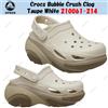 Crocs Zoccolo Crocs Bubble Crush bianco talpa 210061-214 taglia unisex