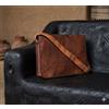 Fatto a mano Borsa a tracolla vintage Messenger in pelle business laptop borsa da ufficio ...
